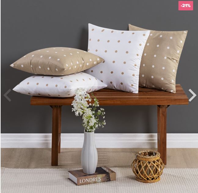 Kit 4 Capas De Almofadas Decorativas para Sofá